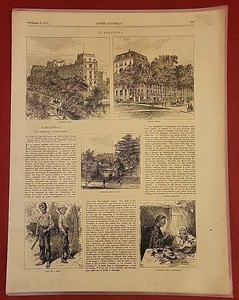 Every Saturday Newspaper RARE September 9, 9 1871 Re: Saratoga Pages 257 - 264