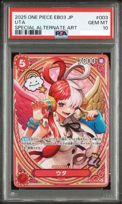 PSA 10 Uta EB03-003 SP Alt Art SR ONE PIECE Heroines Edition One