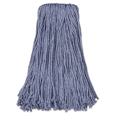 BOARDWALK MOP HEAD STANDARD COTTON/SYNTHETIC FIBER CUT-END - BLUE