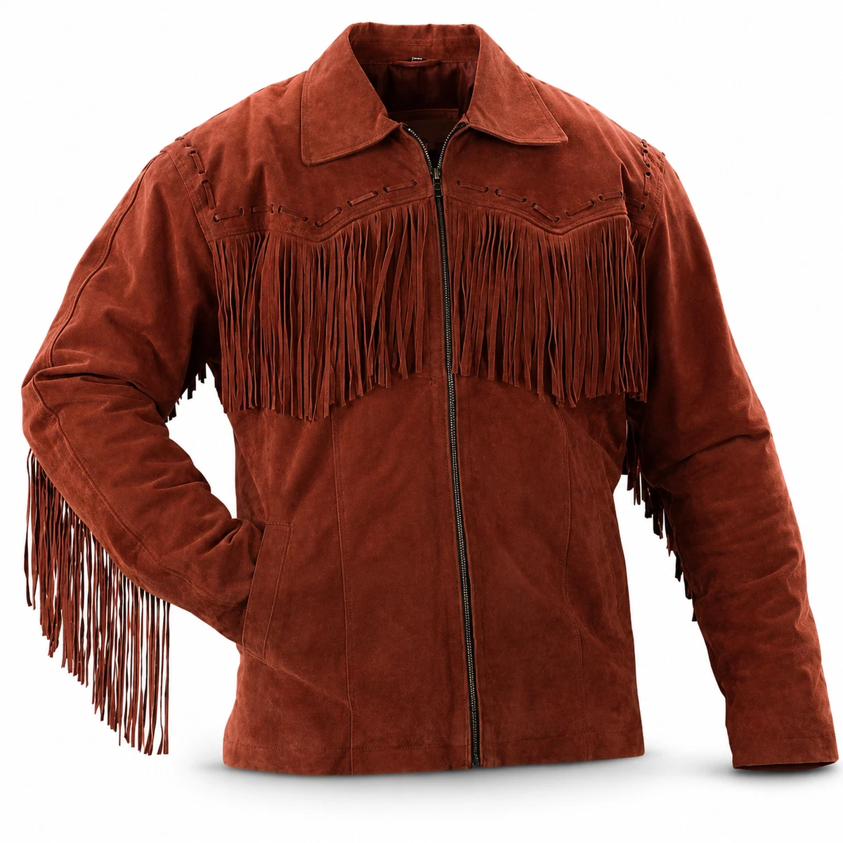Zip Suede Outer Shell Coats, Jackets & Vests for Men for sale | eBay