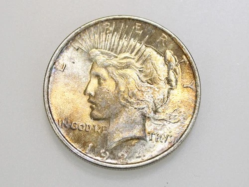 1924-P $1 PEACE SILVER ONE DOLLAR GEM BU