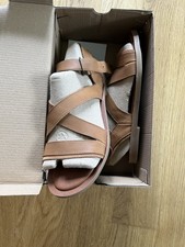 Image of NEW! TOMS Women’s Sandals Tan Leather Size 6. Rrp £70