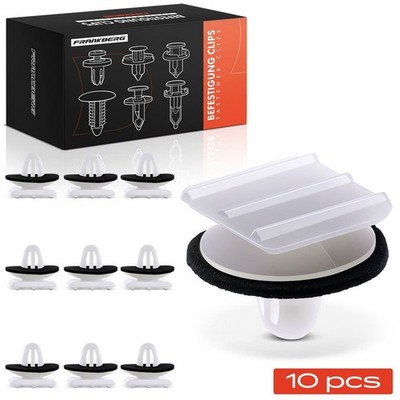 FRANKBERG 10x NYLON-CLIP WEIß passend für HONDA CIVIC ELEMENT ODYSSEY PILOT