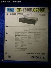 Sony Service Manual XR 1300R /C2300R Car Stereo (#6527)