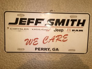Jeff Smith License Plate
