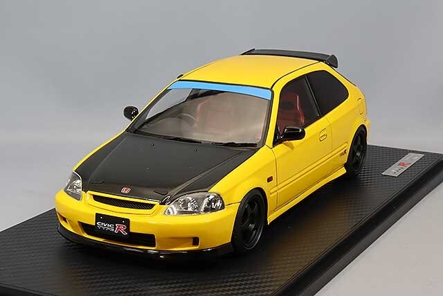 1/18 IG ignition #IG2676 Honda CIVIC EK9 Type R Yellow Spoon