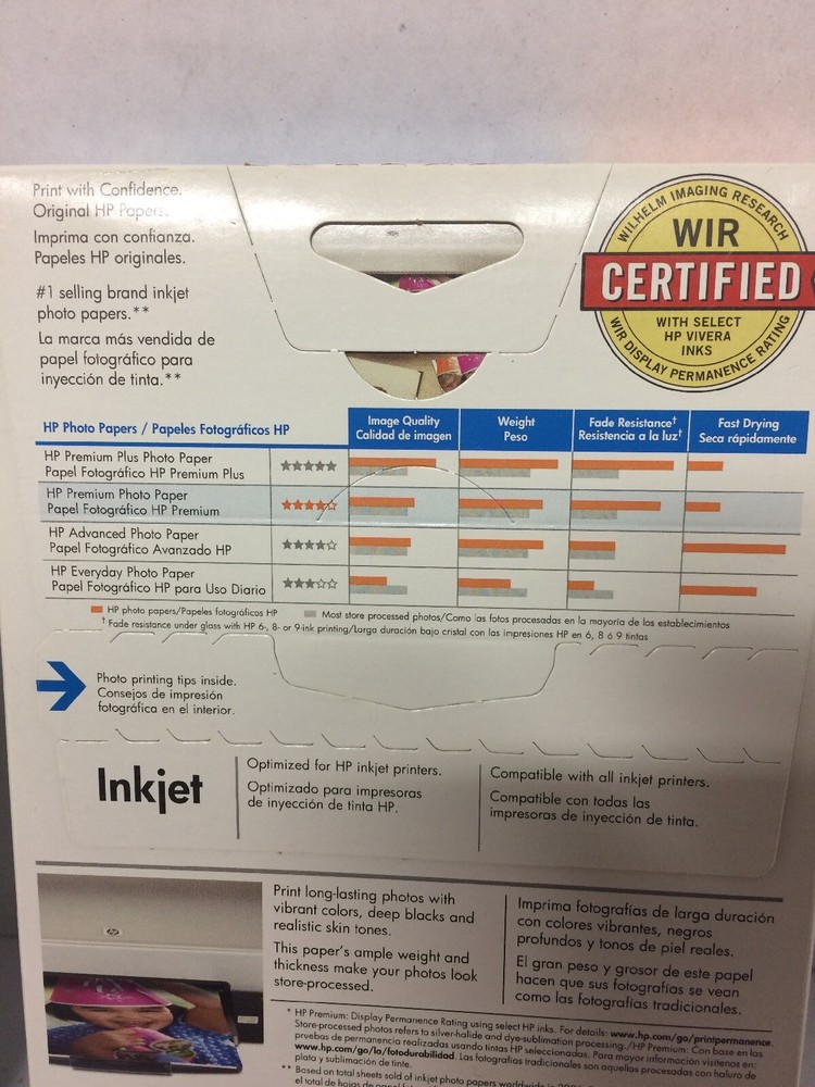 HP Q1989A Premium Glossy Photo Paper 120 Sheets for High-Quality Printing HP Q1989A Premium Glossy Photo Paper 120 Sheets for High-Quality Printing