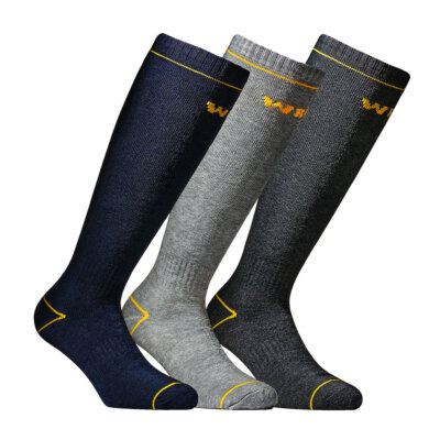 Paia di Calzini calze uomo WRK lunghe in spugna anti