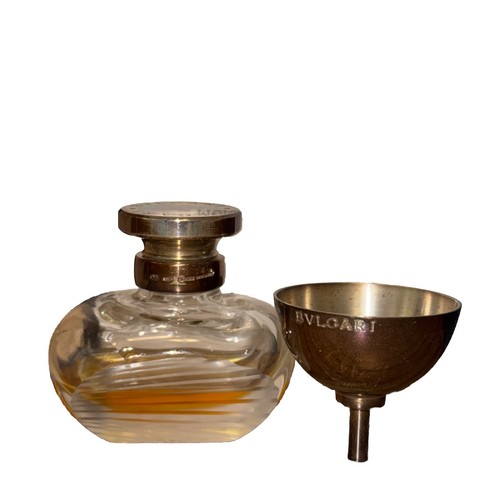 Carlo Moretti BVLGARI Parfum 20ml MURANO Set Crystal 925 Lid & Funnel # 93/100 - Picture 23 of 23