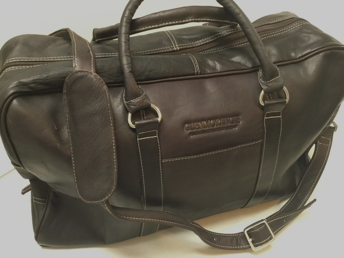 NWOT LATICO Brown Leather Duffel CarryOn Travel Cabin Bag