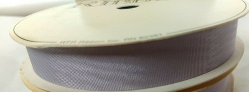 Vintage WFR Fabric Ribbon Satin French Blue 25 Yard Roll 5/8 Wide Pattern 6550 - Picture 4 of 5