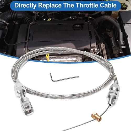 Cable de acelerador de 36"" para Chevy 4,8 L 5,3 L 6,0 L 5,7 L LS1 conversión intercambiable de acero inoxidable - Imagen 2 de 13