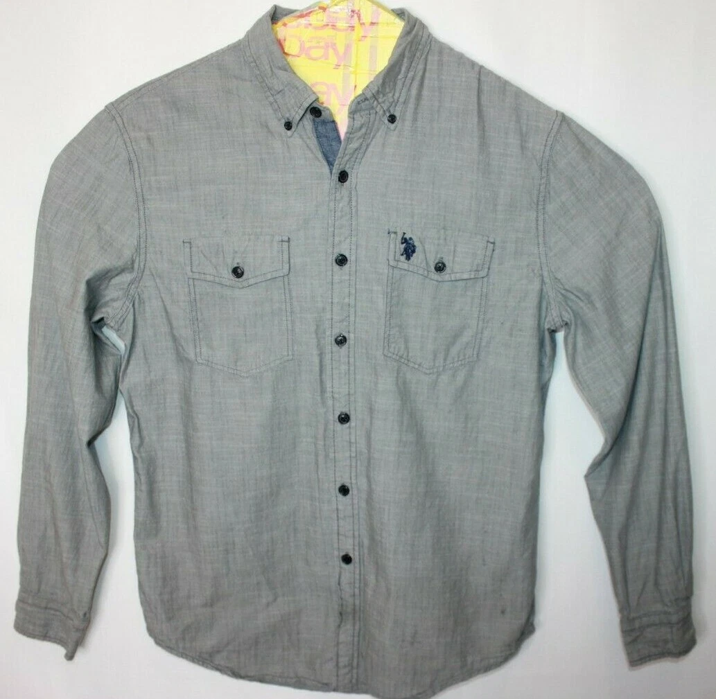 Denim Gray Dress Shirts for Men for sale | eBay Denim Gray Dress Shirts for Men for sale | eBay