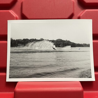 Water Skiing Sporting Event 4 1/2 x 3 1/8 Photograph B Pre Owned Vintage 1960