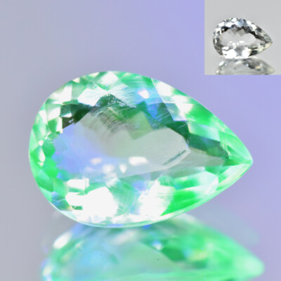 1.35Ct Rare! Clean Quality Untreated Color Change Hyalite Opal _ Mexico