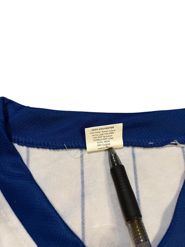 Milwaukee Brewers SGA Cecil Cooper Jersey White Blue Yellow Size XL - Picture 4 of 8