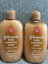 2  Johnson  s  Johnson's Baby Moisture Wash Vanilla Oatmeal 15 Oz No More Tears