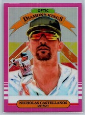 2019 panini donruss optic baseball nick castellanos diamond kings pink prizm #8