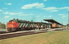 Postcard Ottawa Union Train Station Transcontinental Trains Ottawa Canada 1971
