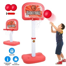 Kids Outdoor Basketball Game Set Pool Basketball Goal Kid Basketball Play Toy US