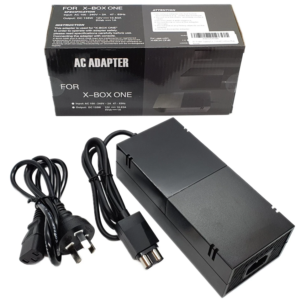 POWER SUPPLY / CABLE - - for XBOX ONE Console Replacement AC Adaptor Lead - Image 2 of 4