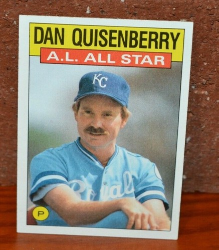 BASEBALL CARD TOPPS 1986 KANSAS CITY ROYALS DAN QUISENBERRY ALL STAR EBay