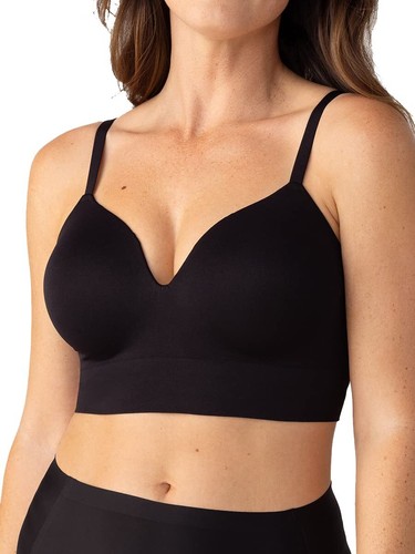 Supportive Wireless Bras for Women Full Coverage Comfortable Lift Everyday Black