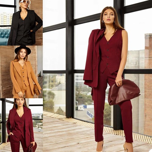 Spring Women Pants Suits Ladies Office 
