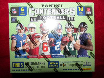 2018 Panini Contenders Football Sealed Hobby Box