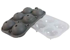 TOADFISH 1.75" Silicone Ice Sphere Molding Freezer Tray Whiskey Glass Etc DH