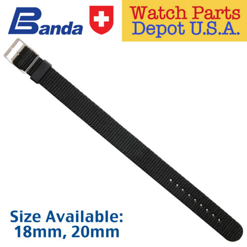 BANDA HIGH QUALITY P350 GENUINE NYLON STRAPS (18mm/20mm) Brand New! - Picture 5 of 6