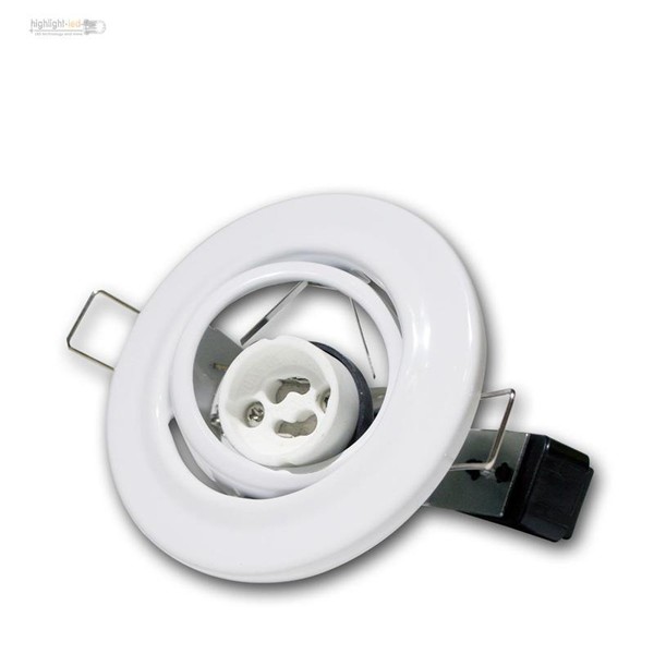 GU10 Einbaustrahler Einbaurahmen Weiss Schwenkbar 230V Einbauleuchte Gu 10-image