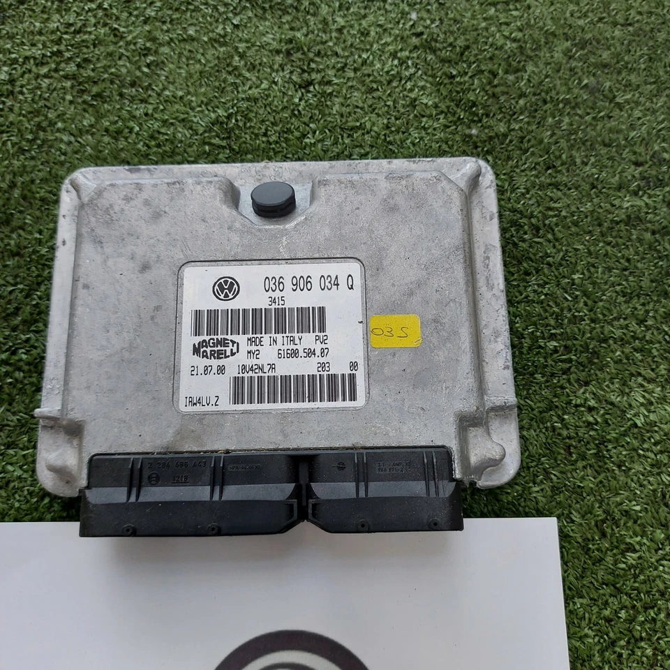 036906034Q 6160050407 CENTRALINA MOTORE AUDI A2 1.4 1999-2005 USATO ORIGINALE  - Immagine 4 di 4