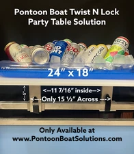 Pontoon Boat Twist N Lock Party Table