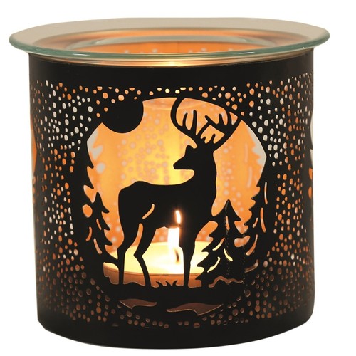 Tea Light Oil Burner Glass Wax Melt Warmer Metal Candle Holder Xmas Gift Idea - Picture 13 of 46