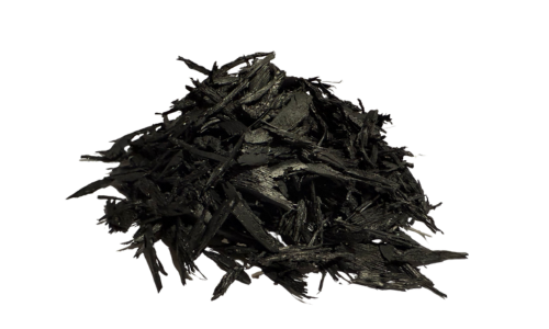 Wire-Free Black Shredded Rubber Mulch 20LB for Playgrounds & Landscaping