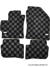 P2M Race Floor Mats Dark Grey Front & Rear for 19-25 Toyota Corolla Hatchback