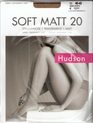 Hudson SOFT MATT 20  Strumpfhose Gr. 40-42 bis 44-46 schwarz, make up