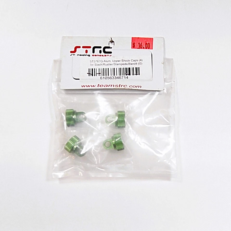 ST Racing Concepts STRC SPTST3767G Aluminum Shock Cap (Green) (4) For Traxxas - Image 2 of 3