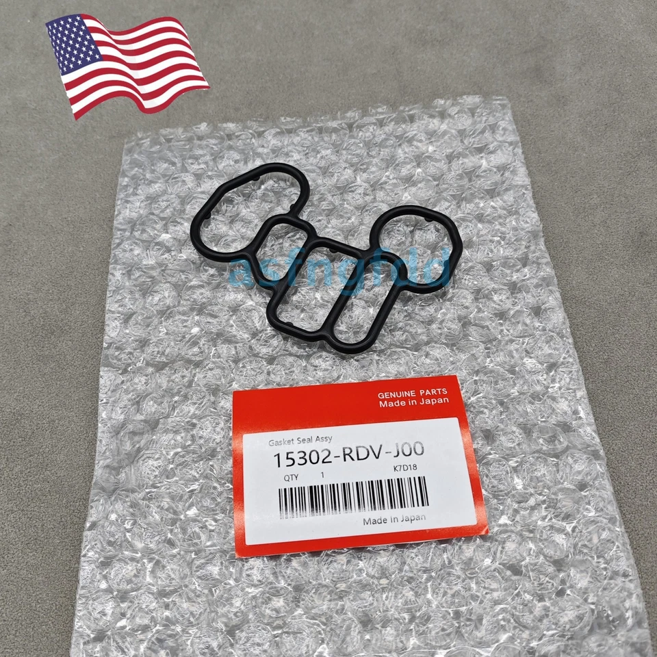 NEW Oil Filter Base Housing Gasket For 2005-2017 Honda Odyssey 15302-RDV-J00 US - Image 2 of 4