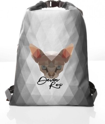DEVON REX POLYGON BEUTEL KATZE by SIVIWONDER Geometrie