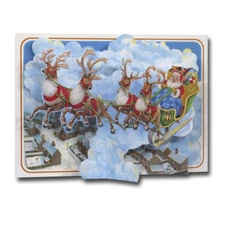 Father Christmas - Pictoria Press 3D Pop Up Greeting Card Santa Claus Decoration