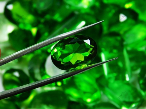 Unique Green PERIDOT 50Ct Lab-Created Mix Shape Lot RING SIZE CERTIFIED Gemstone - Picture 4 of 8