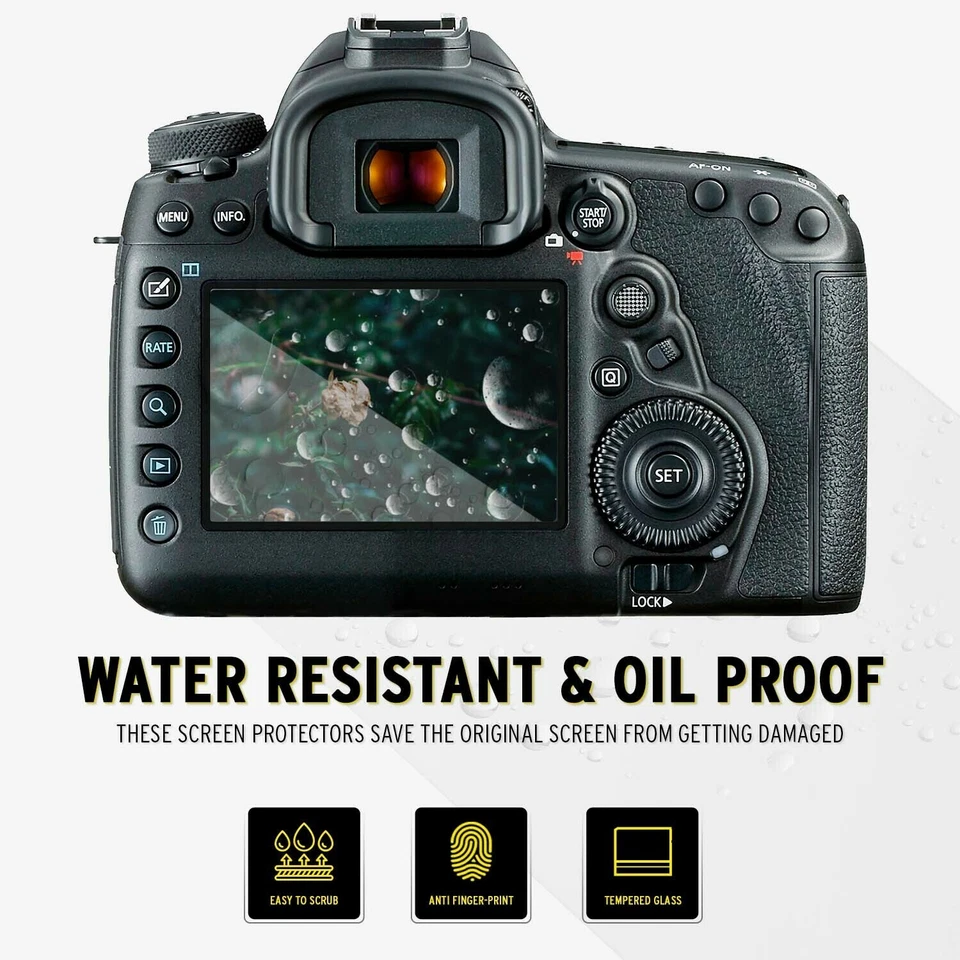 Protector de pantalla Koah LCD Ultra Armor para Canon 5D Mark IV, Mark III, 5DS, 5DS R Foto 3 de 4