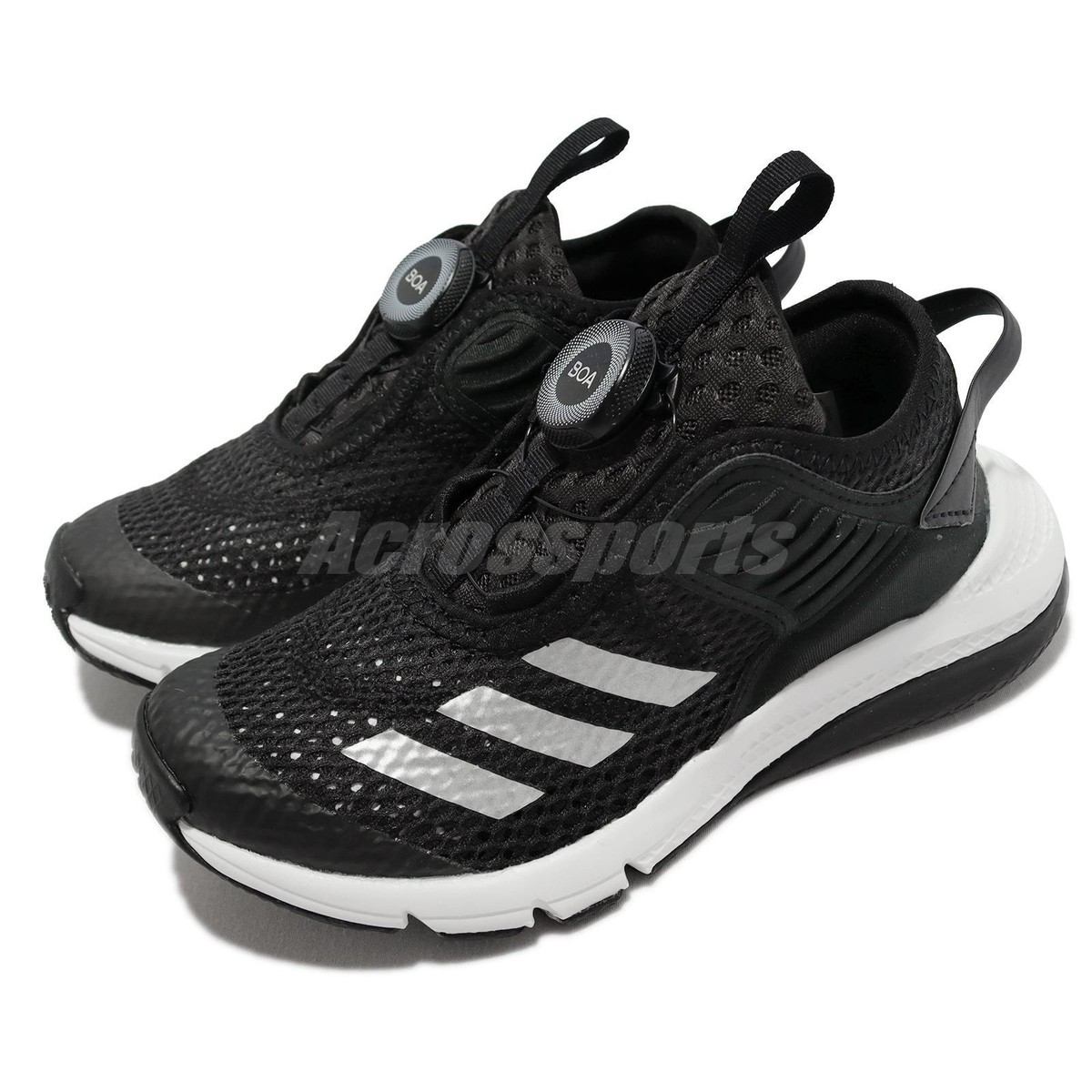 adidas アディダス ALPHAFLEX BOA adidas ActiveFlex Boa X Black White Junior Kids Preschool Running
