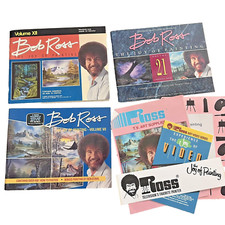 Lot of 3 Bob Ross: Joy of Painting Volume XII VII 21 TV art supply catalog