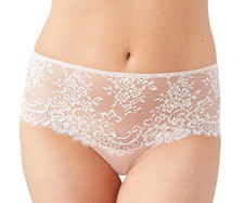 2 pc Wacoal 843323 Center Stage Bikini sz M nude