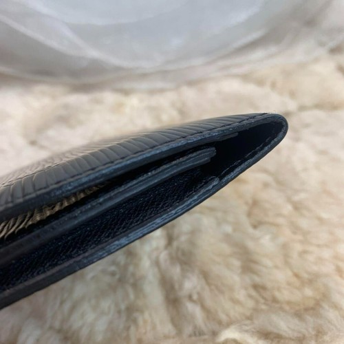 LOUIS VUITTON M56582 Epi Leather Anneveld Cult de Visit Noir Card Case YK647 - Picture 8 of 9