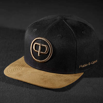 Pablo & Capone Snapback Cap - Black & Suede