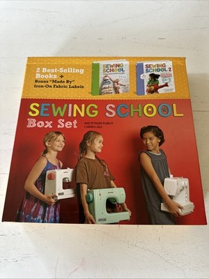 Sewing school Box set 2 Book Set Ring bound VG Storey Sewing projects Kids Will.